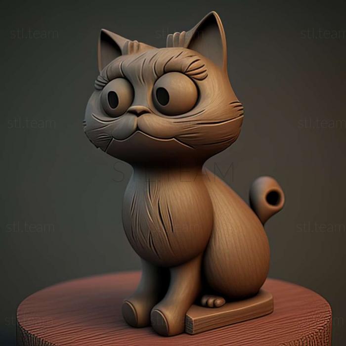 3D model Simon the cat famous animal (STL)